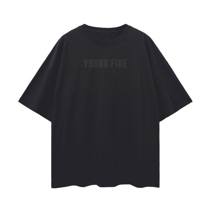 They Not Like Us - Black Oversize Deep Drop Shoulder Tee